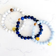 'Make Your Own' Barrel Bead Bracelet Set - BLUES