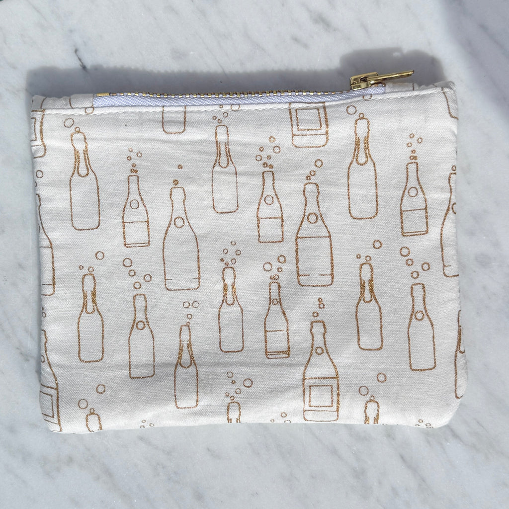 Zipper Pouch - Cheers to All That Sparkles - Olive and Poppy