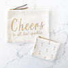 Zipper Pouch - Cheers to All That Sparkles - Olive and Poppy