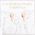 California Poppy Earrings