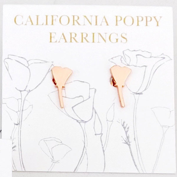California Poppy Earrings - Olive and Poppy