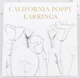 California Poppy Earrings