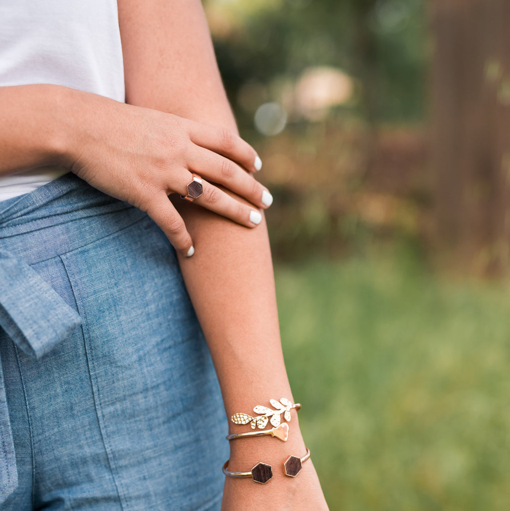 Barrel Ring - Rose Gold - Olive and Poppy