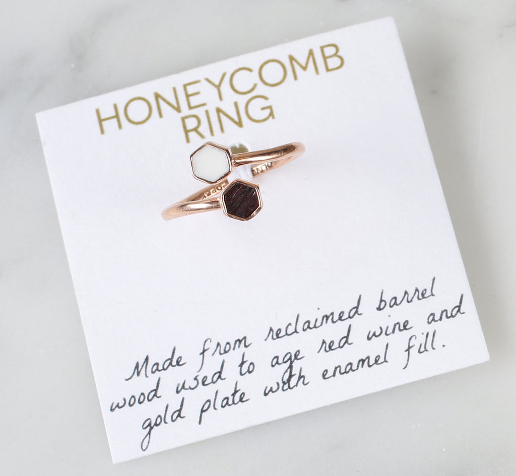 Honeycomb Ring - Rose Gold - Olive and Poppy